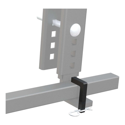 TruTrack Replacement L-Pin And Clip Kit For Weight Distribution Hitch Carbide Black Powder Coat installed on hitch bracket