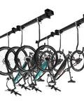 Ceiling Mounted Bike Rack For Garage And Basement, Heavy Duty Hangers With Rubber Pads, Adjustable Ceiling Hooks For Bikes