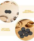 Round Graphite Electrode Plate 10 Pieces Heavy Duty Industrial Graphite Block Disk For Laboratory Melting And Casting 30 X 5mm