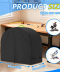 Built Tough All Weather Table Saw Cover for Diagonal and Miter Saws Heavy Duty 600D Waterproof UV Protective Shield, size 89x69x116 cm