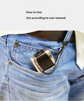 Pocket Bluetooth Barcode Scanner 1D 2D QR Code Reader With Red Light CCD clipped to jeans pocket