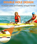 4 Pack Kayak Carry Handles With Screws 2 Hole Replacement Handles For Canoe Boat Side Mount Carrying Handles Durable Orange Ideal For Kayaks Luggage And Suitcases
