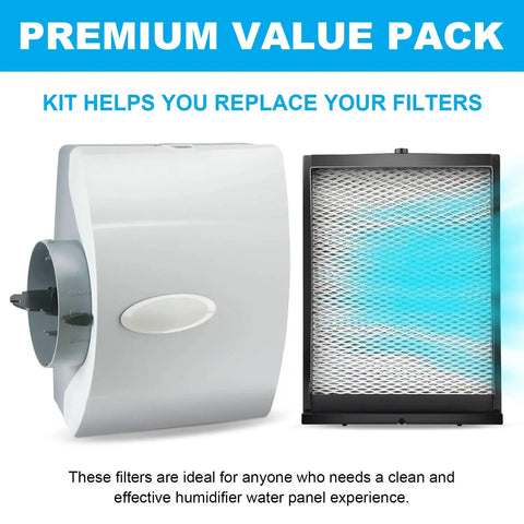 Maintenance Kit With Model 35 Water Panel Replacement Filter For Whole-House Humidifier 600 600A 600M shown with filter and device