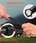 Hands pulling Heavy Duty 24 Inch Bungee Cords With Hooks Pack Of 4 Black Built Tough Industrial Grade Outdoor Tie Downs