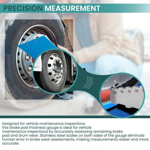 Dead On Mini Brake Pad Measuring Tool Crafted From Heavy Duty Stainless Steel For Reading 32nds Thickness Levels And Drum Wear Fast A Trusted Four Inch Shop Essential Offering Straight Shooter Precision