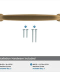 Renown Champagne Bronze Cabinet Pull Five And One Sixteenth Inch Center To Center Traditional Drawer Handle with screws