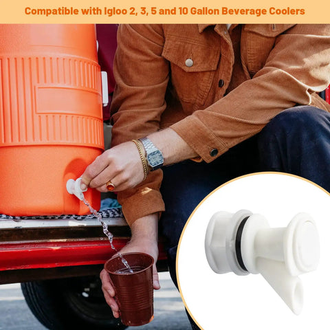 Push Button Spigot Replacement For 2 To 10 Gallon Water Coolers Food Grade Non Toxic Odorless Beverage Dispenser Spigot Durable