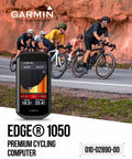 Cyclists using Edge 1050 Premium GPS Cycling Computer with Vivid Color Touchscreen in a road biking event.