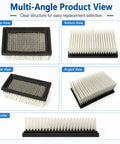Multi-angle views of Premium Vacuum Fan Filter Replacement Dead On Fit For Tennant 5680 5700 Floor Scrubber.