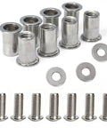 304 Stainless Steel M6 Rivet Nuts And Button Head Bolts 1 Inch with washers for marine automotive outdoor projects corrosion resistant