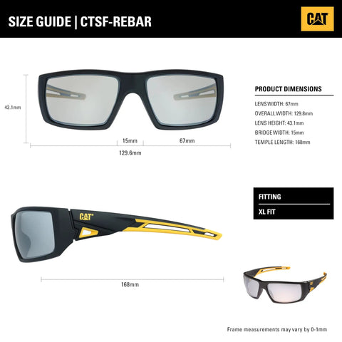 Tough As Nails Wraparound Safety Sunglasses Rigged For The Daily Grind Featuring Category Two UV400 Lenses dimensions and fit guide