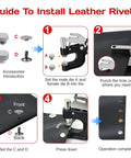 Guide to use All In One Leather Rivets And Snaps Tool Kit With Heavy Duty Press Pliers Pro Grade 160 Rivet Sets And 40 Snap Fasteners