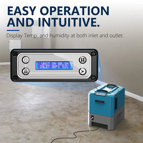 Beast Mode Commercial Dehumidifier Handles 180 Pints Daily Built In Drain Pump Eats Through Heavy Damp For Tough Water Damage Jobs That Need Heavy Duty Extraction Power Without Any Sweat At All