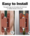 7 Inch Heavy Duty Gate Hinges 1100 Lb Capacity Bolt On Weld On Carbon Steel Hinges For Driveway Gates Fence And Barn Doors