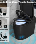Premium Smart Toilet With Built In Bidet And Heated Seat Delivers warm cool water plus rapid air dry, featuring zero-touch operation.