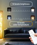 61 Inch RGBWW LED Floor Lamp For Living Room And Bedroom Color Changing Dimmable Ambient Light With Remote Control shown beside a sofa