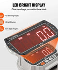 Digital Crane Scale 6600 Lbs 3000 Kg Heavy Duty Hanging Scale With Remote Control LED Display 5 Digit Readout 4 cm Tall Digits