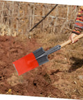 Heavy Duty Garden Shovel Spade Multi Function Tool For Soil Dirt Gravel And Garbage Cleanup in outdoor use on soil