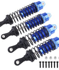 Oil Type RC Shocks For 1/10 Traxxas Slash 4x4 Hoss Rustler Stampede Bandit VXL Nitro Damper Upgrade Blue with screws