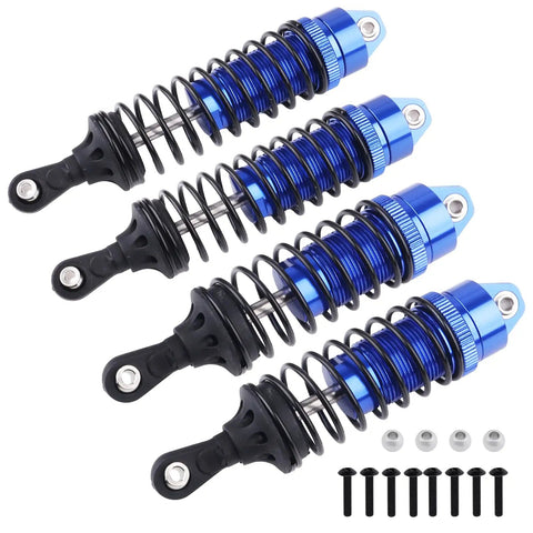Oil Type RC Shocks For 1/10 Traxxas Slash 4x4 Hoss Rustler Stampede Bandit VXL Nitro Damper Upgrade Blue with screws