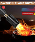 Powerful Propane Torch With Safety Lock And Adjustable Flame For Kitchen Grilling Sous Vide And Charcoal Lighter in outdoor use