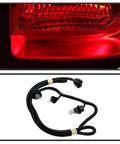 Chevy Silverado Right Passenger Side Tail Light Red OEM Fit Bolt-On Replacement Lamp Assembly with wiring for 1500 2500 3500