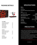 Pro Grade Adjustable Clamp Vise Grip With 1.69 Inch To 1.18 Inch Jaw Width, 304 Stainless Steel Build, Ultra Precise, Tough As Nails, Corrosion Resistant, High Hardness, Heat And Impact Resistant, Cross Groove Head. packaging and specifications sheet