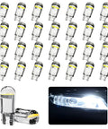 30 Pcs T10 Wedge LED Bulbs Kit For Car Interior Lights Replacement 194 168 2825 W5W COB LEDs Error Free Plug And Play Universal