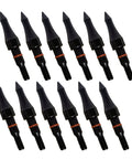 12 Piece Archery Arrow Tip Set 100 125 150 200 Grain Field Tips Five Sixteenths Inch Screw In For Target Practice