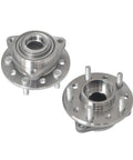 Front Or Rear Wheel Hub And Bearing Assembly Ready To Roll For Chrysler 300M Concorde Intrepid LHS New Yorker Dodge Eagle Vision And Rear Prowler Plymouth Prowler With 5 Lug Pattern Fits 1993 To 2004 Vehicles, showing two hubs.