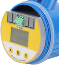 Ultrasonic Water Level Sensor With LCD Display, 4-20mA Output, DC24V, 0-10m Range, Blue Housing, Built For Water And Sewage Processing