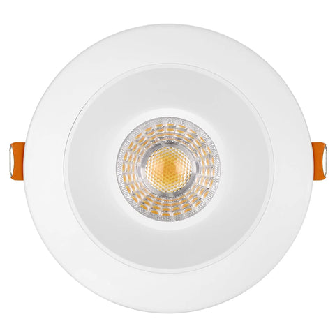 Sleek Four Inch Canless Led Downlight With Anti Glare Design Delivering One Thousand Two Hundred Lumens Of Crisp Illumination And Five Tunable Color Temperatures For Effortless Recessed Ceiling Lighting Upgrades Around The House