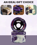Twister Roller Skates Wheels Pack Of 8 In 95A Urethane 62mm By 42mm Size For Smooth Sliding And Durable Ride, gift idea image