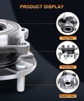 Front view of Front Wheel Hub And Bearing Assembly For Scion tC 2011-2016, Toyota Mirai 2016-2019, And Toyota RAV4 2006-2018, 5-Lug With ABS, OE-Style Replacement Hub Bearing Kit, Beefed-Up Durability, Ready-To-Install