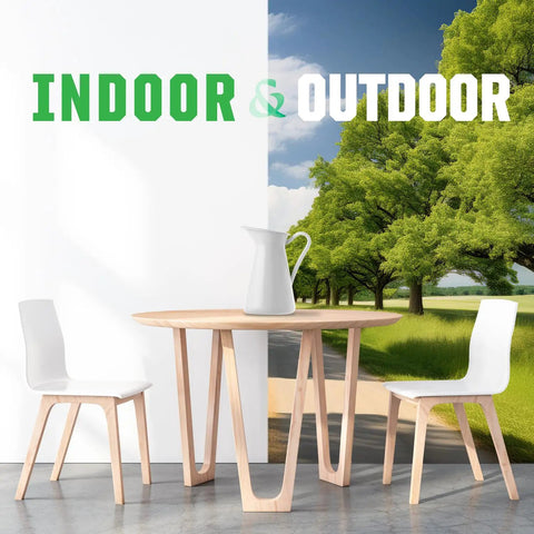 Pro Grade Acrylic Lacquer Spray Paint Gloss Clear Slick Smooth Finish Heavy Duty Coating For Wood Metal And Masonry Fast Dry Quick Cure Formula Locks In Durable Protection Eleven Oz Aerosol Can Covers Seven Sq Ft Indoor Outdoor image with modern table and chairs for indoor and outdoor use.