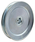 Heavy Duty Single Groove V Belt Pulley 5.5 Inch OD 3/4 Inch Bore Motor Pulley Made From 1020 Steel Zinc Plated For A B 5L 4L V Belts Durable And Ready To Roll