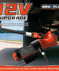 12V RV Macerator Pump For Sewage With 12 GPM Flow 10 Ft Lift And 3.2 Ft Suction Portable Waste Pump in use outdoors