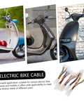 Five Piece Electric Bike Motor Cable Extension Harness Set For Quick Easy Install With Durable Connectors displayed with scooters