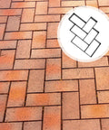 Garden Paving Mold For Concrete Walkways And Patios, Easy To Use Plastic Rectangular Floor Mold For Brick Style Paving, 19.76 By 15.86 Inches, Durable Polypropylene Construction, Black