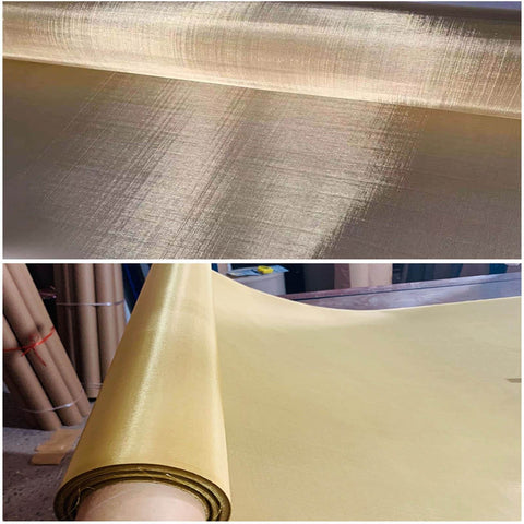 Heavy Duty Copper Wire Mesh Screen For EMF Shielding And EMF Blocking Fine 60 Mesh Brass Copper Mesh Filter For Blocking Magnetic Fields And Interference Durable Weave For Filtration And Shielding Size 1x0.914m.