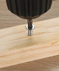 Drill inserting torx screw from 400 Pcs M3 M3.5 M4 Torx Head Self Tapping Wood Screws Pro Grade Assortment Kit In Stainless Steel into wood