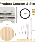 Patch Maker Knit Patch Kit For Beginners And DIY Crafters Beginner Friendly No Fuss Mini Knit Patches Mending Kit For Fabric Repair And Craft Projects includes hooks, needles, threads, loom.