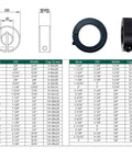 Beefy Heavy Duty Locking Shaft Collar With One And Three Quarters Inch Bore And Two And Three Quarters Inch Outer Diameter For Rock Solid Shaft Positioning In Automation Equipment Black Oxide Coated To Cut Friction And Oxidation, 1045 steel