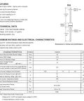 25 Pack 15SQ045 Schottky Diodes For High Current Rectification, 15 Amp 45 Volt Axial Silicon Diodes With Low Forward Voltage, Low Leakage And High Surge Capability, Ideal For Solar Panels, Charger Circuits, Power Supplies. datasheet page with ratings and R-6 dimensions