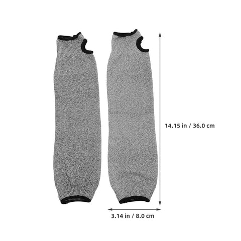 Heavy Duty Cut Resistant Arm Sleeves Featuring Thumb Hole Design For Unrestricted Movement And Superior Grip Snag Proof Armor For Mechanics Carpenters And Gardeners Seeking Tough As Nails Forearm Safety Protection On Any Work Site
