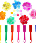 Seven Colorful Magnetic Bingo Wands with 200 Magnetic Chips Turn Math into Fun Counting Sorting and Family Game Night