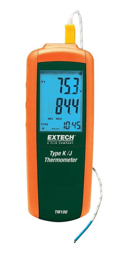 Ultra Wide Range Digital Thermometer For Type K And Type J Thermocouples From Minus 328 To 2501 F Bead Wire Probe Included