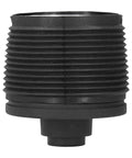 Aluminum 6 Bolt Steering Wheel Hub Adapter for Peugeot 206 1998 2016, Powder Coated Base, Side View, Ribbed Design
