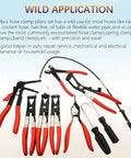 9 Piece Hose Clamp Pliers Set With Long Reach For Auto Hoses Fuel Oil Water Radiator And Coolant Lines on display