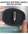 Four Piece Soft Silicone Door Latch Covers Featuring Self Adhesive Anti Rust Guards And Whisper Quiet Shutdown For Easy Car Truck Suv Fixes And Street Cred In Matte Black with adhesive backing for easy installation.